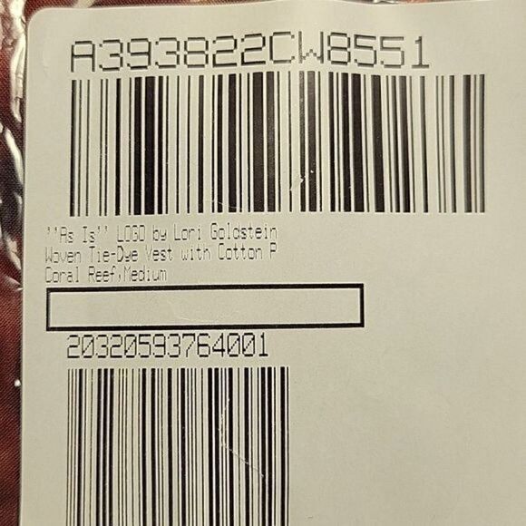 NWOT LOGO by Lori Goldstein Woven Tie-Dye Vest with Print Cotton Panels Sz M - Picture 11 of 13